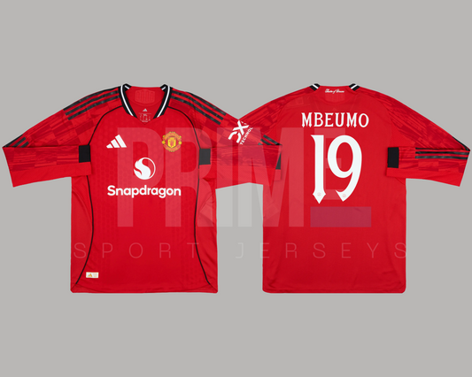 Manchester United 2025/26 local manga larga versión jugador