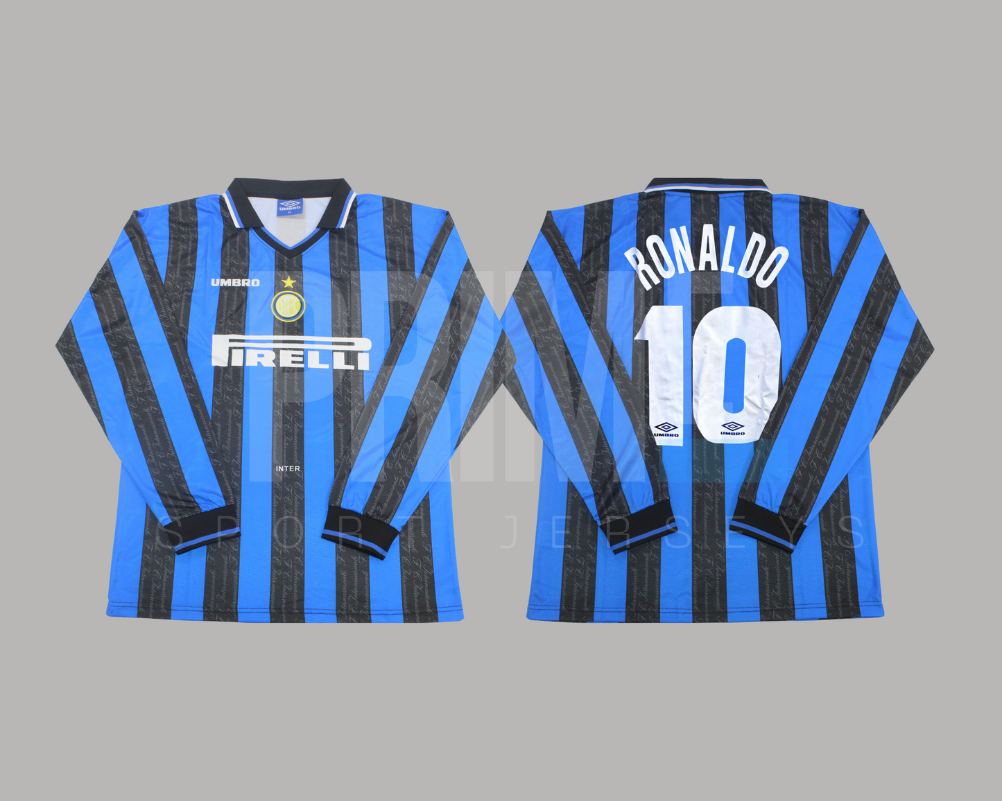 Inter Milan 1997/98 local manga larga