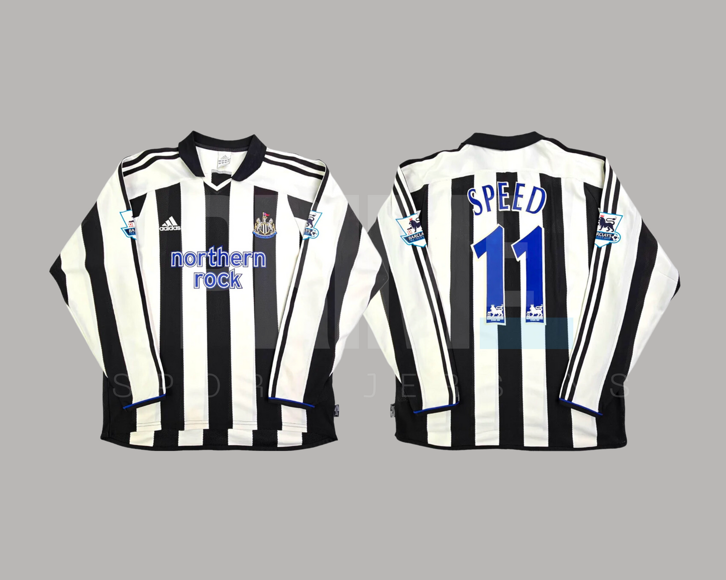 Newcastle United 2003/04 local manga larga