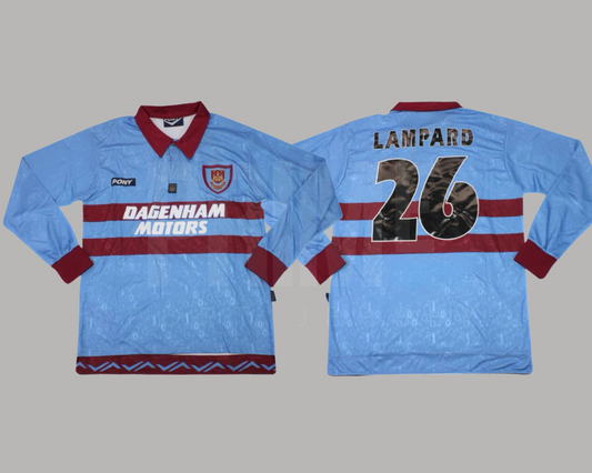 West Ham 1995/96 visita manga larga