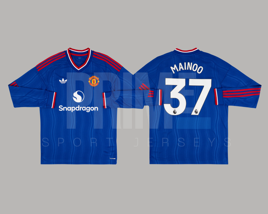 Manchester United 2026/27 visita manga larga versión aficionado