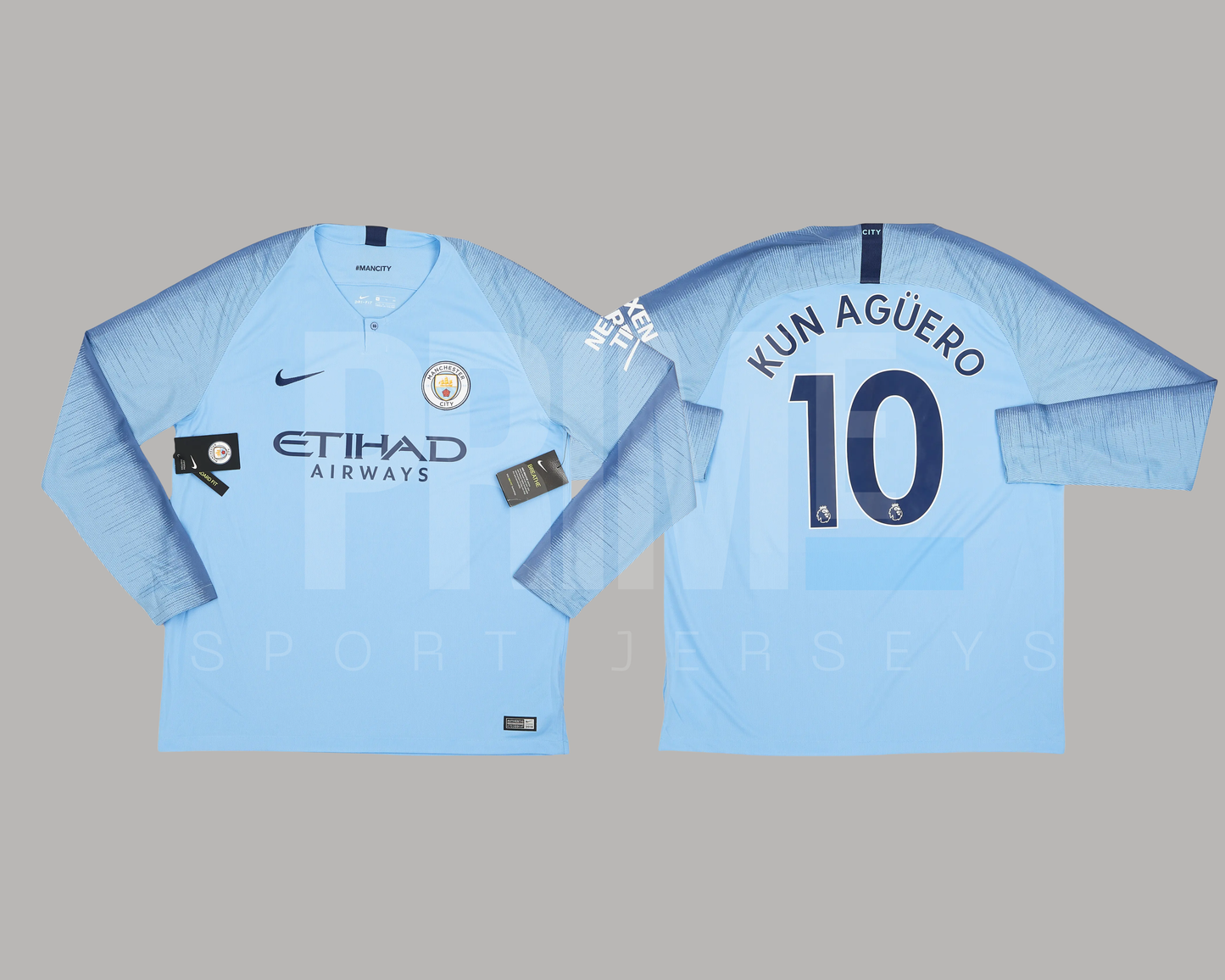 Manchester City 2018/19 local manga larga