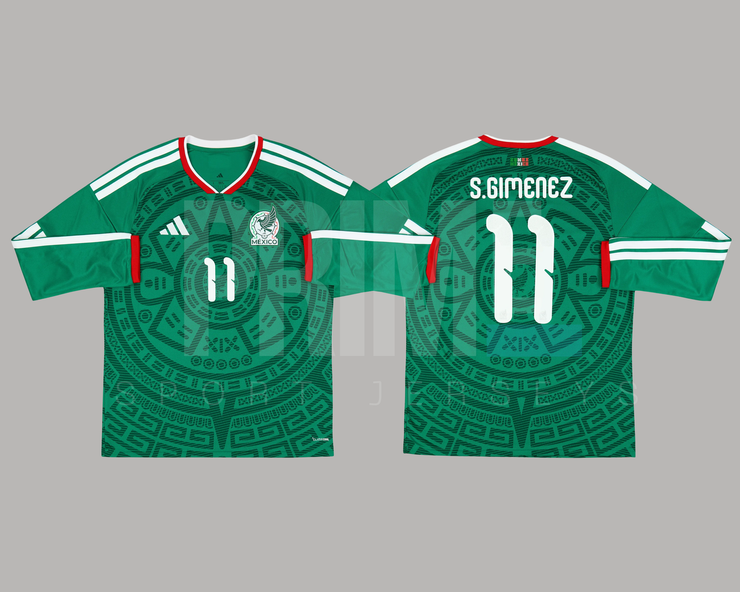 México 2026 local manga larga versión aficionado