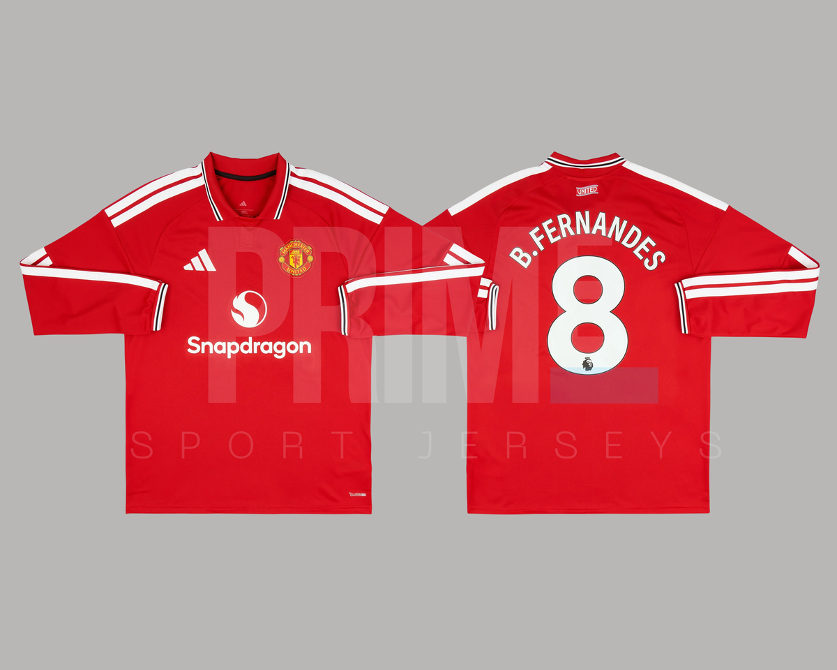 Manchester United 2026/27 local manga larga versión aficionado