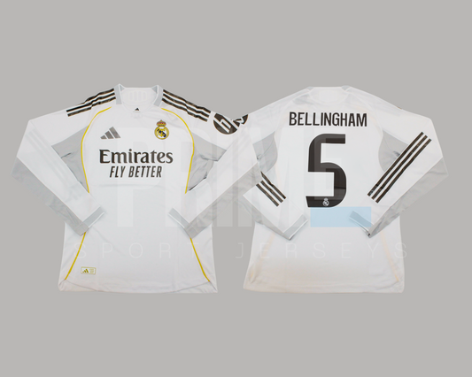 Real Madrid 2025/26 local manga larga versión jugador