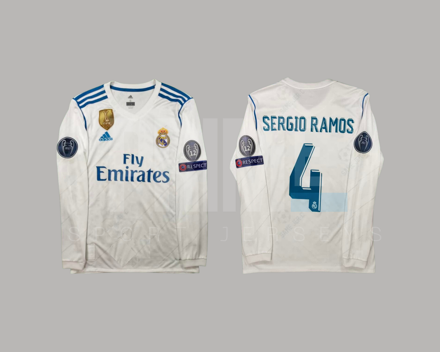 Real Madrid 2017/18 local manga larga