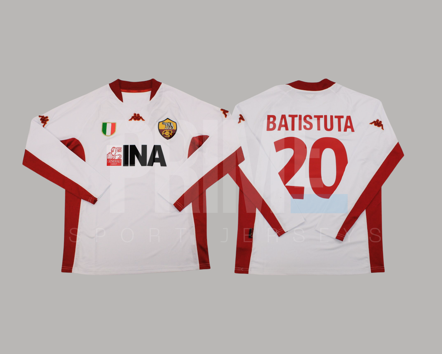 AS Roma 2001/02 visita manga larga