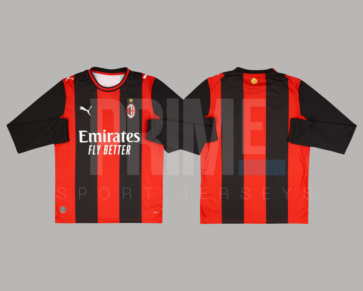 AC Milan 2026/27 local manga larga versión aficionado