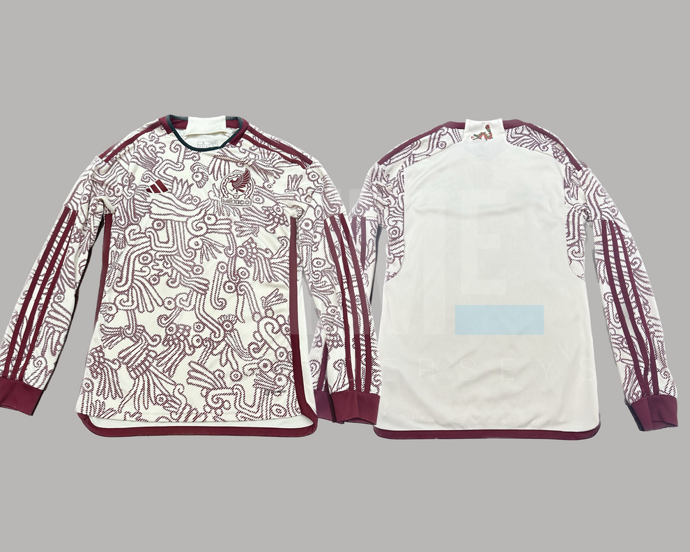 México 2022 visita manga larga versión aficionado Prime Sport Jerseys