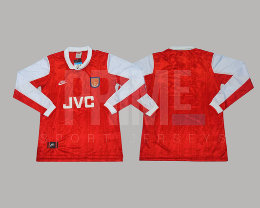 Arsenal 1995/96 local manga larga